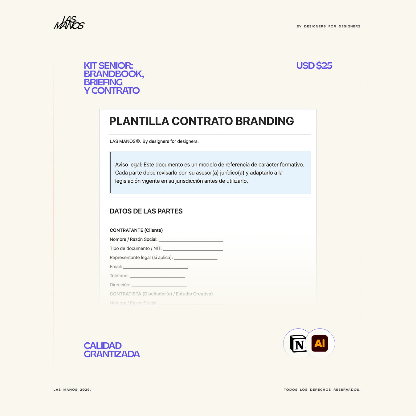 KIT SENIOR: BRANDBOOK + BRIEFING + CONTRATO + GUÍA EN VIDEO